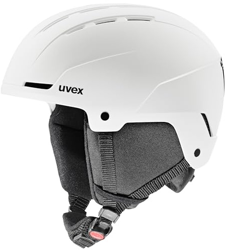 uvex Glance Skihelm, White matt, 54-58 cm