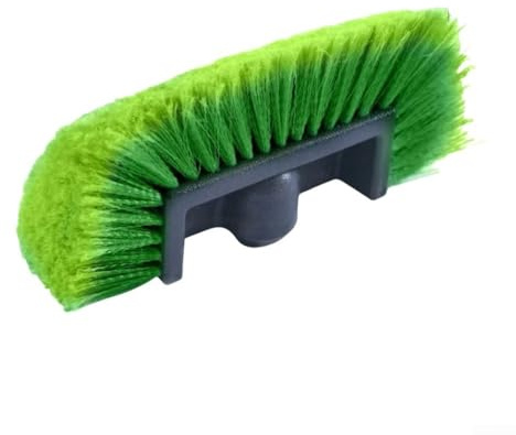 Cepillo de lavado de coche de 10 pulgadas con cerdas suaves, nailon no deformación antiarañazos cepillos de coche kit de limpieza de cabeza de cepillo de lavado para RV camión camper