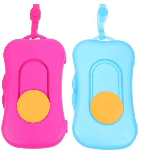 Cabilock 2piezas Cajas Portátiles para Toallitas Húmedas Estuches Colgantes para Exteriores para Cochecitos de Material Resistente