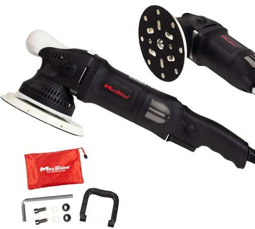 Maxshine M21 Pro Dual Action Polisher – 21 mm Long Throw, 1000 W Power, 6″ Backing Plate, Variable Speed 2,200–5,000 OPM, Low Vibration Grip – Professional Car & Marine Paint Correction Buffer