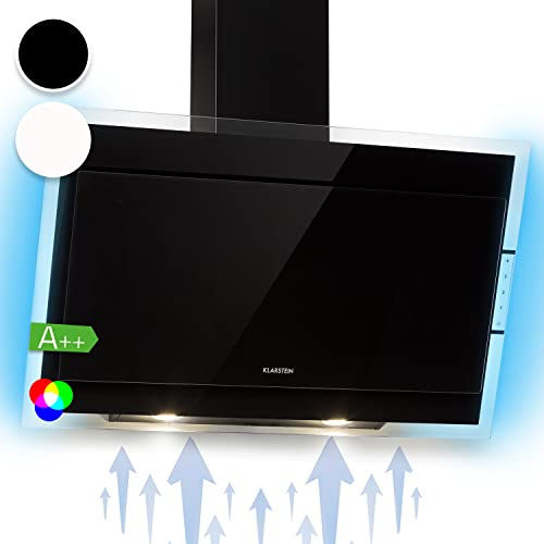 Klarstein Campana Extractora, Extractor Cocina para Pared con Filtro Aluminio Antigrasa para Lavavajillas, Flujo Aire 601m³/h, LEDs, Controles Táctil, Campanas de Cocina, Extractores Montaje Pared