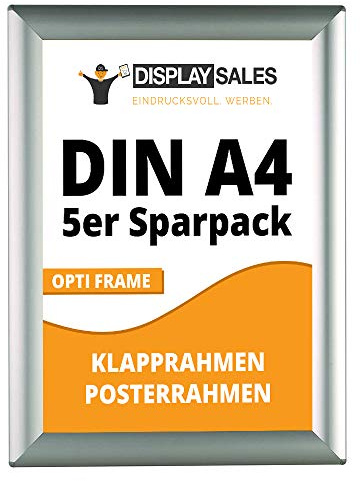 DISPLAY SALES Snäppram (5 st.) Opti Frame DIN A4 25 mm Sparpack Affischramar Snäppramar Affischram