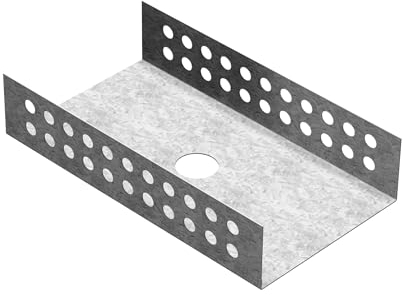 LUX ELEMENTS Montagehilfe MONT-UNI 4 Stk. I Montagehilfe U für 80mm Bauplatten I Form aus verzinktem Metall I Für Verbindungen von Hartschaum-Trägerelementen an Wänden/Böden