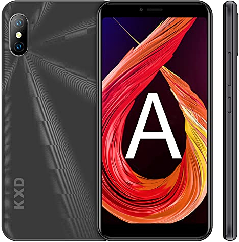 KXD Smartphone del Giorno, 6A 5.5 IPS FHD-Display, 8G ROM 64GB Espandibili, Android Cellulare Dual SIM Economici Telefoni Mobile 2500mAh Batteria - Nero