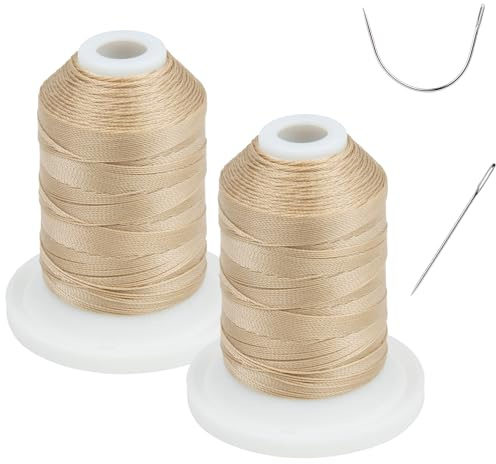 UV-beständig – Simthread 100 % polyesterbunden tråd Tex 69 (12wt) – 229 m x 2 spolar NP-Buff