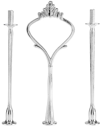 Yctze Matériel de Fixation pour Présentoir à Gâteaux à 3 Niveaux, Plateau à Cupcakes à Plusieurs Niveaux avec Poignée, Axe Central d'assiette de Fruits, Support d'affichage à