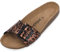 Palado Pantoletten Damen Malta EGS Leo - bequeme Sandeln Made in Spain - Hausschuhe mit dämpfendem Kork-Fußbett - modische Sommerschuhe Braun UK3,5 - EU36