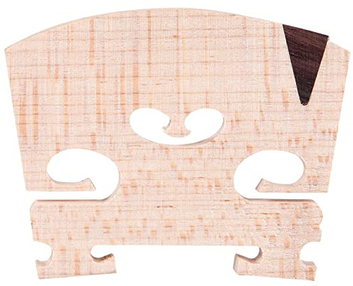 Quystetes Puente de violín 4/4: puente de violín de arce macizo de más fino, precortado y preajustado para adaptarse a la mayoría de violines 4/4
