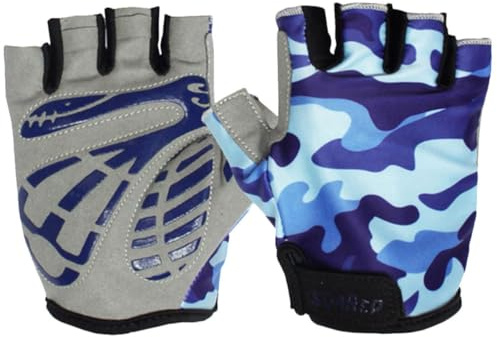 RORPOIR Guantes de Ciclismo Ideales para Deportes y Gimnasio Fabricados en Nylon Medio Dedo, Antideslizantes y Elásticos