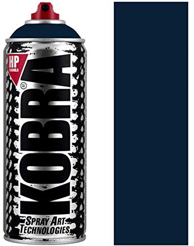 KOBRA HP Spray Paint - Matt Finish, Acrylic, 400ml Can - Colour: HP2070 Blacksea