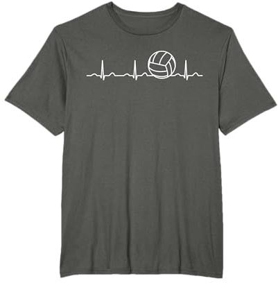 Divertente pallavolo palla Heartbeat abbigliamento donna ragazza Maglietta