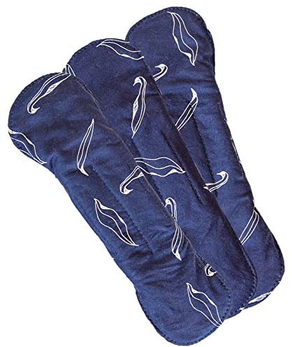 BewusstGrün® 3 Bio-Stoffbinden + Pflegeanleitung I 100% Bio-Baumwolle I 3-lagiger Schutz und Komfort in der Periode, Waschbare Slipeinlagen