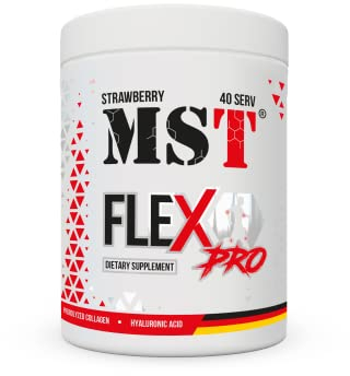 MST® Nutrition Flex Pro Pulver – Kollagen, MSM, Glucosamin, Chondroitin & Hyaluronsäure – Hochwertige Rezeptur – Made in Germany (420g, Erdbeere)