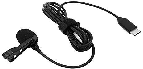 VOANZO Microfono Compatibile con Insta360 One X2 USB Type-C Microfono lavalier unidirezionale con Risvolto