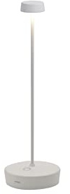 Zafferano, Lampada Swap Pro, Lampada da Tavolo Ricaricabile e Senza Fili con Controllo Touch, Adatta per Salotto ed Esterni, Dimmer, 2700 K, Altezza 32,5 cm, Colore Bianco