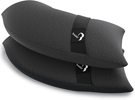 BASER - Runde auffüllbare Sandsäcke, 2 x 25 KG, auffüllbare Gewichte für Ampelschirme, Sonnenschirme, Schrimständer und Gartenzubehör