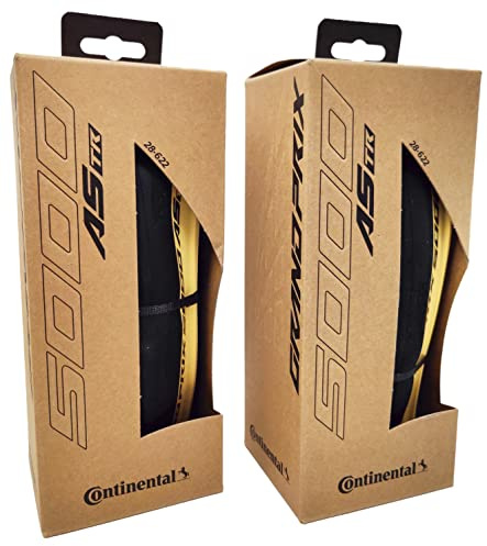 Continental Grand Prix 5000 All Season TR - Tubeless Road Bike Tire | Conquer Every Season - BlackChili, Vectran Breaker, LazerGrip, Active Comfort Technology, 2 Pack (Black/Cream) (700x28)