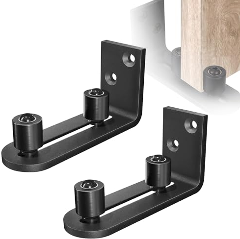 Système de porte coulissante 2 pièces Rail de roulement Guide au sol Porte coulissante : Nizirioo 8 en 1 Système de porte coulissante Guide au sol Guide de porte coulissante Guide au sol Mur Parfait