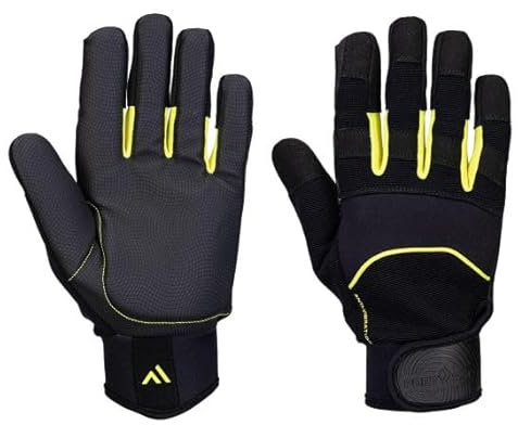 Guanto Machanics anti-vibrazione Nero, Dext. 5 A791