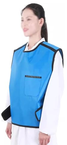 TYBGAU Boutique UK Chaleco de protección contra la radiación Chaleco de Plomo Protector de Rayos X 0,35/0,5 Mmpb Delantal de Plomo Ropa Protectora para protección contra la radiación