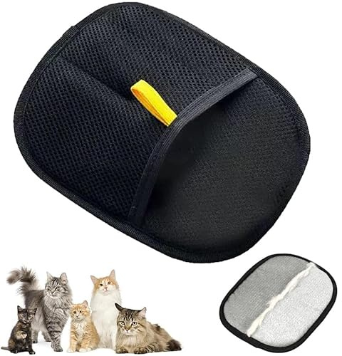 2025 Upgrade Gant d'épilation des poils d'animaux pour chats et chiens, gants électrostatiques pour animaux de compagnie pour chiens et chats, gant d'épilation réutilisable (1 pièce)