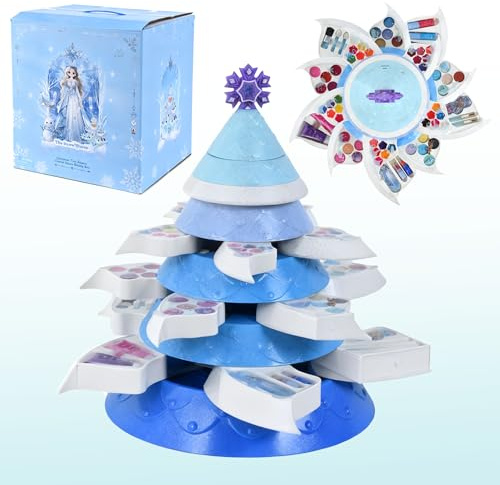 Kinderschminke Set Mädchen Spielzeug Geschenke -Waschbar Schminkkoffer Kinder, Mädchen Spielzeug Grundschulkinder Schminkset Geburtstage Weihnachten Geschenke für Kinder von 3‑12 Jahren.