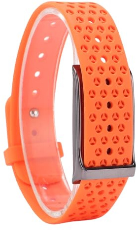 Asixxsix Smart Armband, 10M Vattensäker Spårararmband med App, 40 Dagars Batteri, 127 Sportlägen, Sömnmonitor, Trackerband för Träning Sömnspårning Aktivitet Fitness (Orange)
