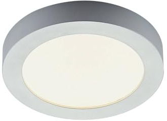 Arcchio LED Deckenlampe Marlo (spritzwassergeschützt (Modern) in Alu (1 flammig,) - Bad Deckenleuchte Lampe Badezimmerleuchte