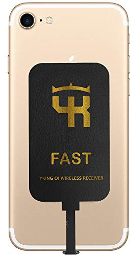 Ricevitore di ricarica wireless Lightning iPhone 7 7 Plus 6 6s SE 5s - Caricabatterie senza fili per iPhone 7 - Caricabatterie a induzione iPhone 6 - Adattatore Qi ultra sottile magnetico - per