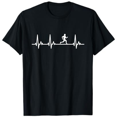 Corridore jogging Il mio cuore batte per corsa uomo uomo Maglietta