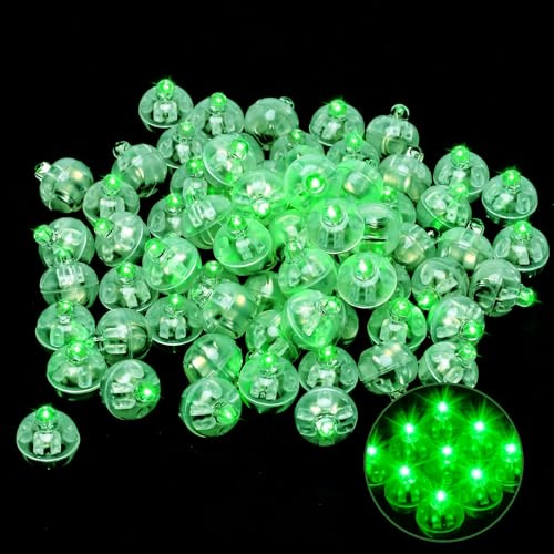YeahBoom 120 LED-Ballonglampor - Mini Färgglada Runda Festljus, Blixt Färgglatt Ljus för Födelsedag, Bröllop, Halloween, Juldekoration