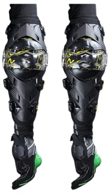 Motorrad Ellenbogen Knieschoner Knieschoner Motocross Downhill Dirt Bike Schutz Off-Road Racing Ellenbogenschoner E09-Schwarz Gelb Einheitsgröße