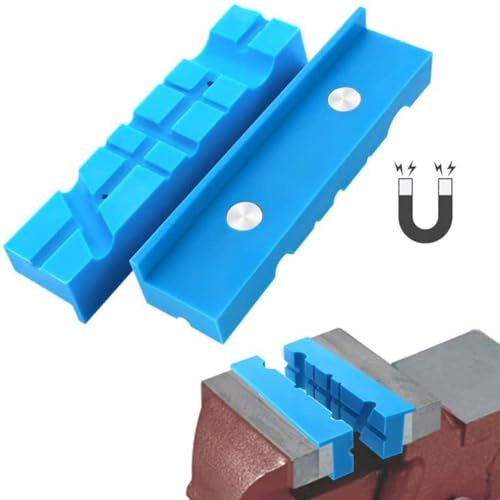 Almohadillas magnéticas para mordazas de banco de metal, 4, 5, 6 pulgadas, abrazaderas de taller con fuerte protección de sujeción, 2 unidades (6 pulgadas)