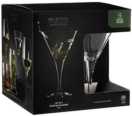 Ravenhead Mystique Set of 4 Martini Glasses