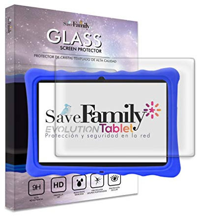 Protector de Pantalla SAVEFAMILY para Tablet Evolution 10 Pulgadas – Cristal Templado, Protección Ocular, Alta Resistencia, Pantalla HD, Resistente a Manchas