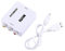 PUSOKEI Digital HDMI to HD Video Converter, 720p/1080p Mini HDMI to Composite Video Audio AV CVBS Adapter Converter,Support NTSC/PAL Format (White)