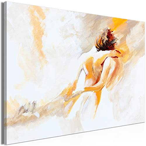 murando Quadro Astratto 120x80 cm 1 pezzo Stampa su tela XXL Quadri Moderni Soggiorno Murale Arte - Decorazione da parete Coppia Amore Donna Uomo Bacio come dipinto h-B-10018-b-a