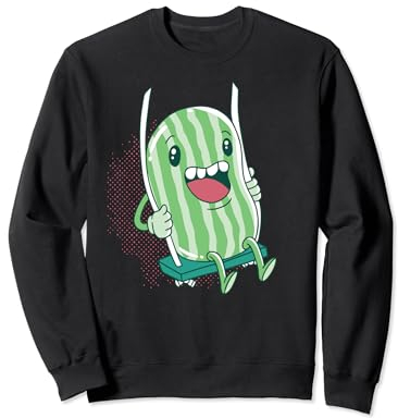 Pastèque sur balançoire pour les amis de la bande dessinée des fruits et des melons Sweatshirt