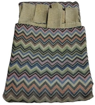 Mercatienda Cortina para Puerta Exterior: Elegancia y Protección para tu Entrada en la Calle 140x260cm - Zigzag. (Gris)