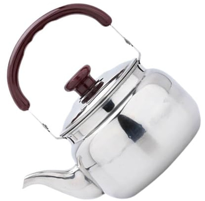 IMIKEYA Teiera Con Fischio Per Stufa Teiera In Acciaio Inox 500 Ml Teiere Per Stufa A Gas Pentola Di Acqua Bollente Con Manico Ergonomico Per Cucina A Induzione Elettrica