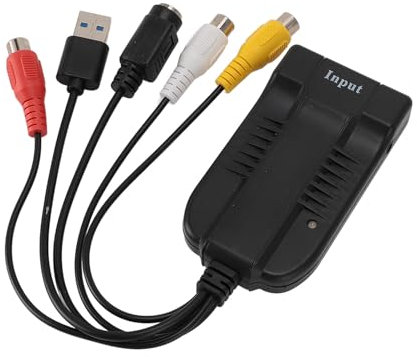 Carte de Vidéo, Interface Multimédia HD vers Périphérique de USB pour Ordinateur Portable, avec Entrée S-vidéo et AV, pour 7 8 10 11, OS X