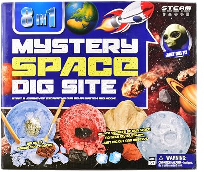 KandyToys Mystery Space Dig Plats Grävning Kit | Science Space Grävkit | Present till barn