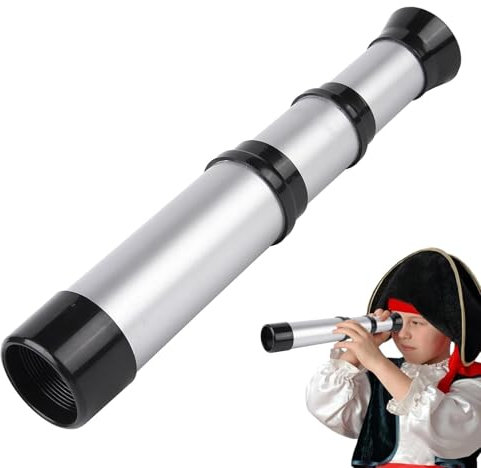 Kinder-Teleskop – wasserdichtes Taschen-Mini-Teleskop, R-Einzel-F-Brille – faltbares Teleskop, Piraten-Monokular, einziehbares J-Teleskop, Spielzeug-Handheld für Kinder, faltbar