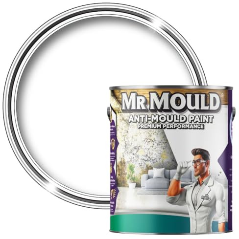 Mr Mould Anti Damp Paint White 2.5L – Anti-Condensation & Damp Proof Seal for Walls & Ceilings – Prevents Mould, Mildew & Moisture Build-Up – Long-Lasting, Low Odour, Easy to Apply Interior Paint