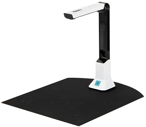 Scanner portatile per documenti e macchina fotografica, A2, per libri A3 e A4, esportazione PDF e correzione automatica, adatto per aule e ufficio