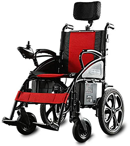 MU Lourd Électrique Fauteuils Roulants, Fauteuils Roulants Électriques Et Lumière Pliable, 360; Avec Usb Charging Port Joystick, Poids 100 Kg