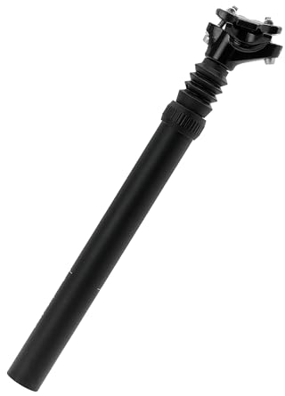 P4B | Gefederte Sattelstütze in Schwarz - 30,9 mm | Montage am Sitzrohr | Erhöhter Sitzkomfort durch 50 mm Federweg | Einstellbares Spiel