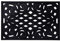 Nicoman Outdoor Doormat Decorative Stair Mats Heavy Duty Drainage Dirt Trapper Porch Rubber Skid Proof Anti Slip - (Large, Black-Bold, 90 x 60cm)
