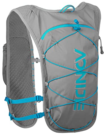 TRIWONDER Trinkrucksack, Damen Herren Laufrucksack, Trinkweste Trailrunning Rucksack für Marathon Laufen Radfahren Wandern (Grau, 68-130cm)