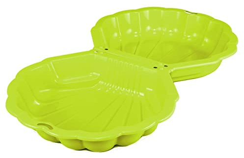 URBN-TOYS Shell Clam Shaped Plastic Sandpit Outdoor Garden Fun Paddling Ball Pool Sand Pit (Green)
